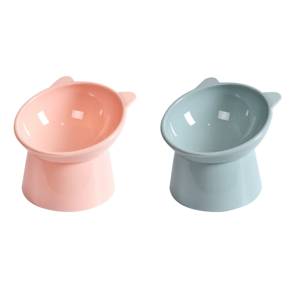 Tilted Cat Food Bowl Elevated Cat Bowl Ergonomic Cat Food Dish Anti Vomiting Raised Cat Food Bowl Non Slip for Cats Dogs