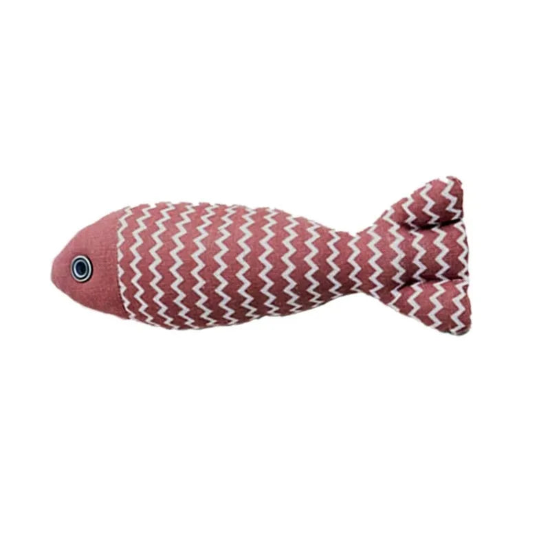 Cat Toy Catnip 3D Simulation Fish Saury Goldfish Kitten Toys Pillowfish Interactive Sounding Cat Chew Bite Plush Toy Cat Supply