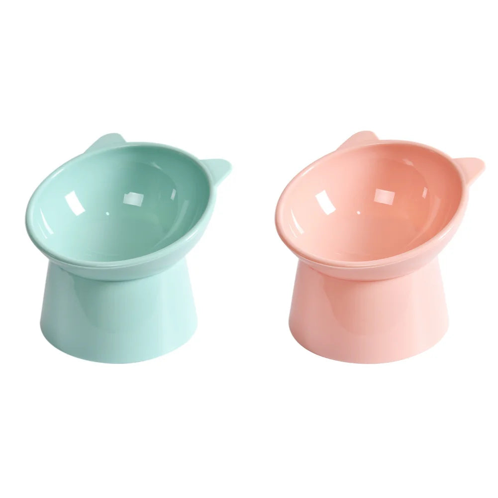 Tilted Cat Food Bowl Elevated Cat Bowl Ergonomic Cat Food Dish Anti Vomiting Raised Cat Food Bowl Non Slip for Cats Dogs