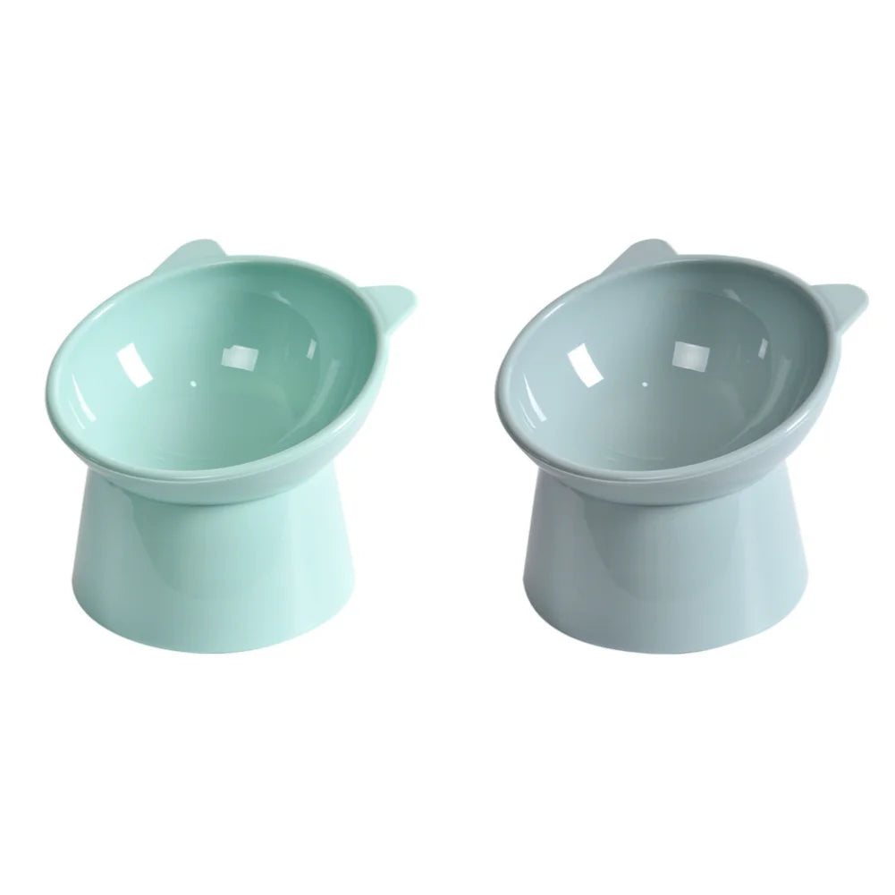 Tilted Cat Food Bowl Elevated Cat Bowl Ergonomic Cat Food Dish Anti Vomiting Raised Cat Food Bowl Non Slip for Cats Dogs