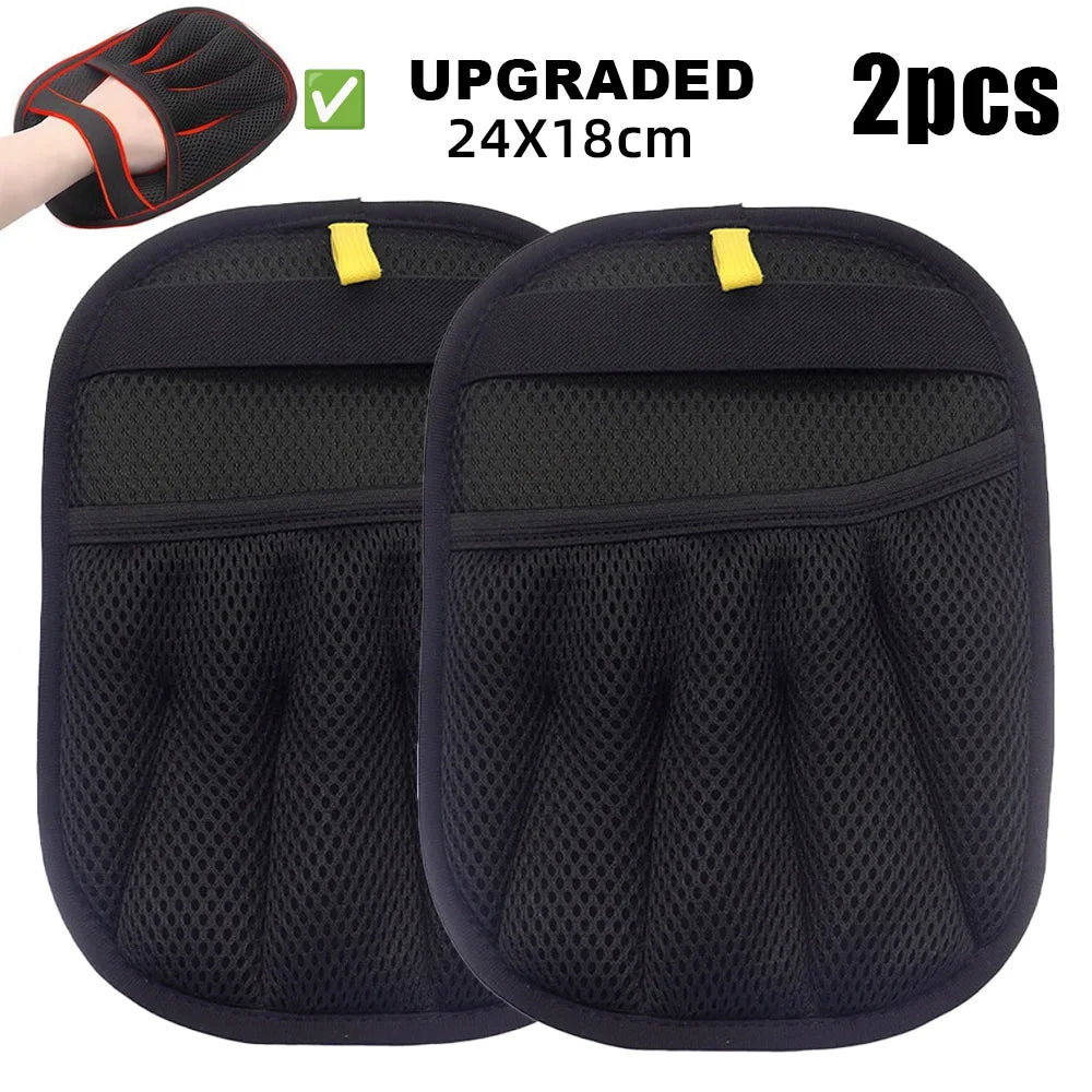 Upgraded Pet air Cleaning Removal Gloves Pet Grooming Finger Glove Reusable Sofa Carpets Cat Dog Hair Cleaning Tools