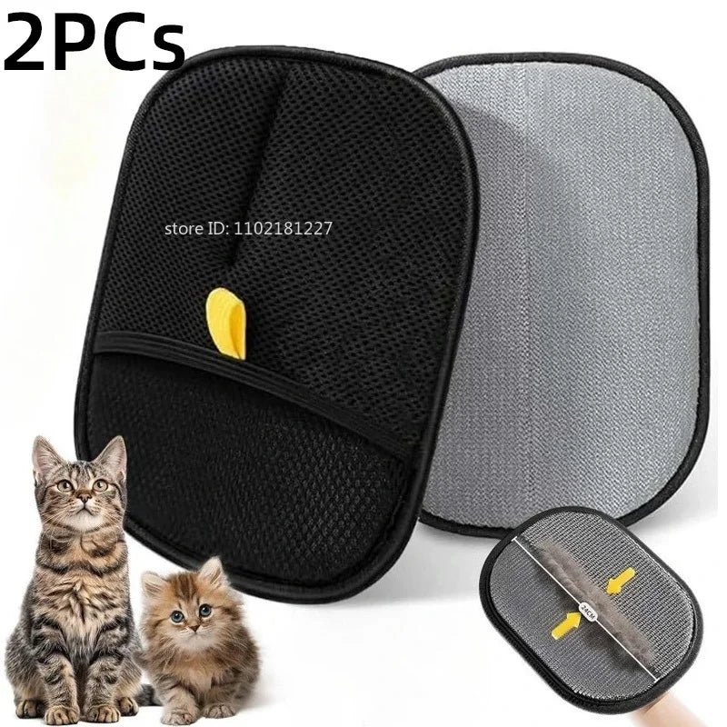 Upgraded Pet air Cleaning Removal Gloves Pet Grooming Finger Glove Reusable Sofa Carpets Cat Dog Hair Cleaning Tools