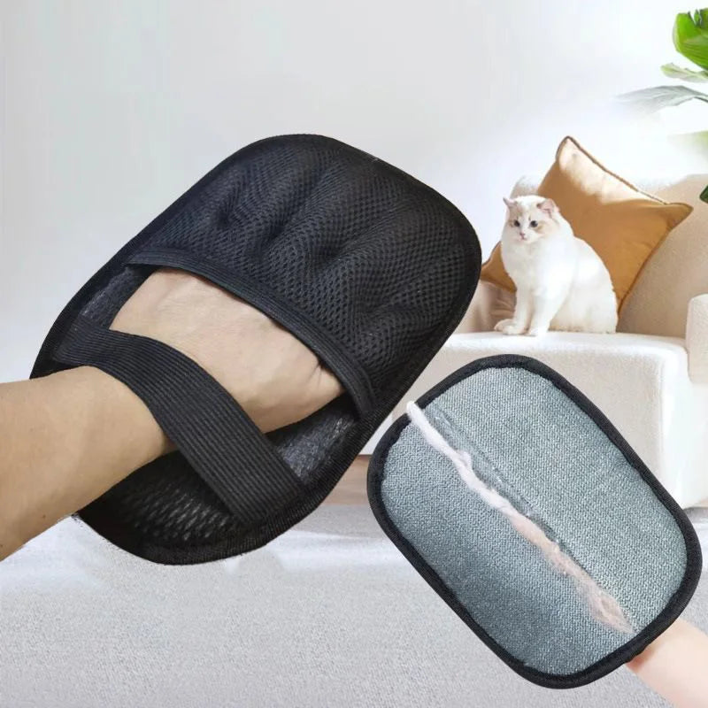 Upgraded Pet air Cleaning Removal Gloves Pet Grooming Finger Glove Reusable Sofa Carpets Cat Dog Hair Cleaning Tools