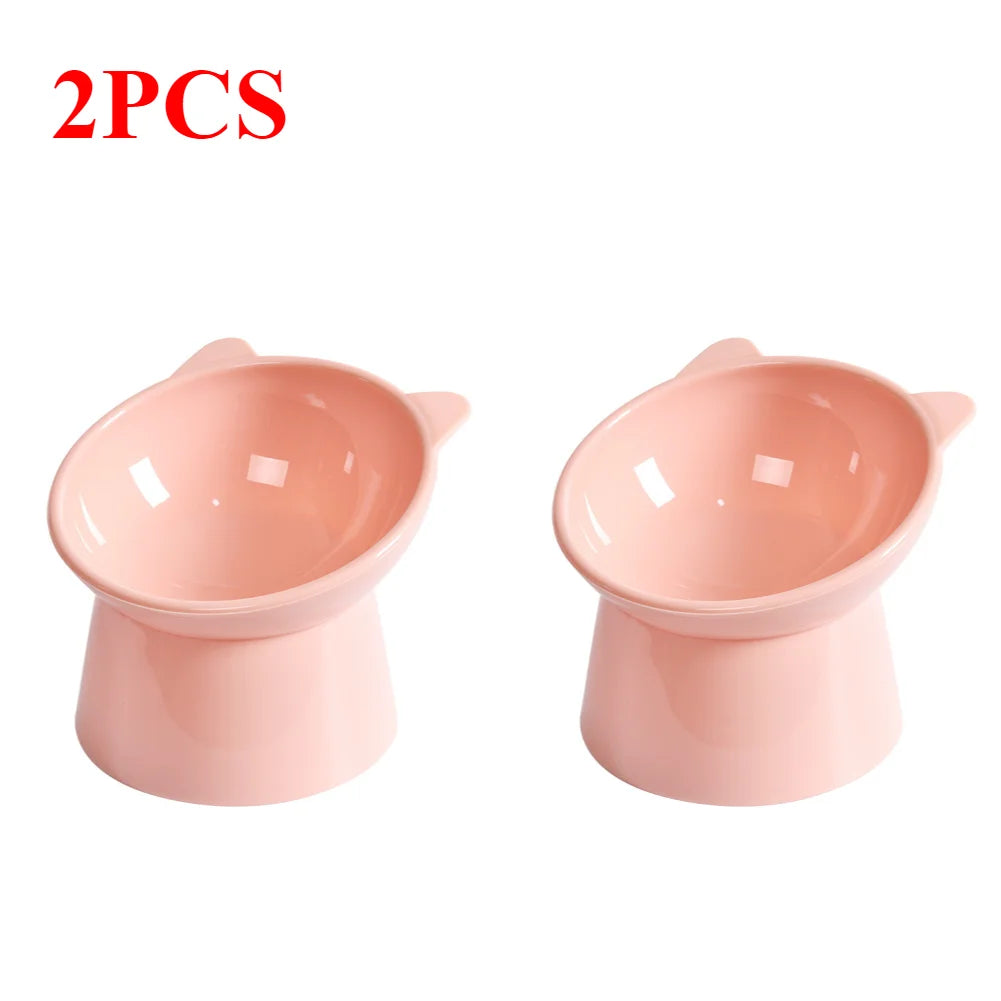 Tilted Cat Food Bowl Elevated Cat Bowl Ergonomic Cat Food Dish Anti Vomiting Raised Cat Food Bowl Non Slip for Cats Dogs