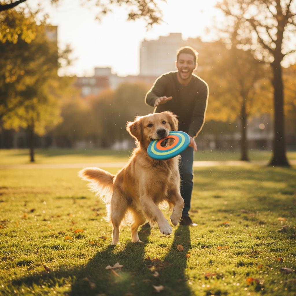 Dog flying disc lifestyle
